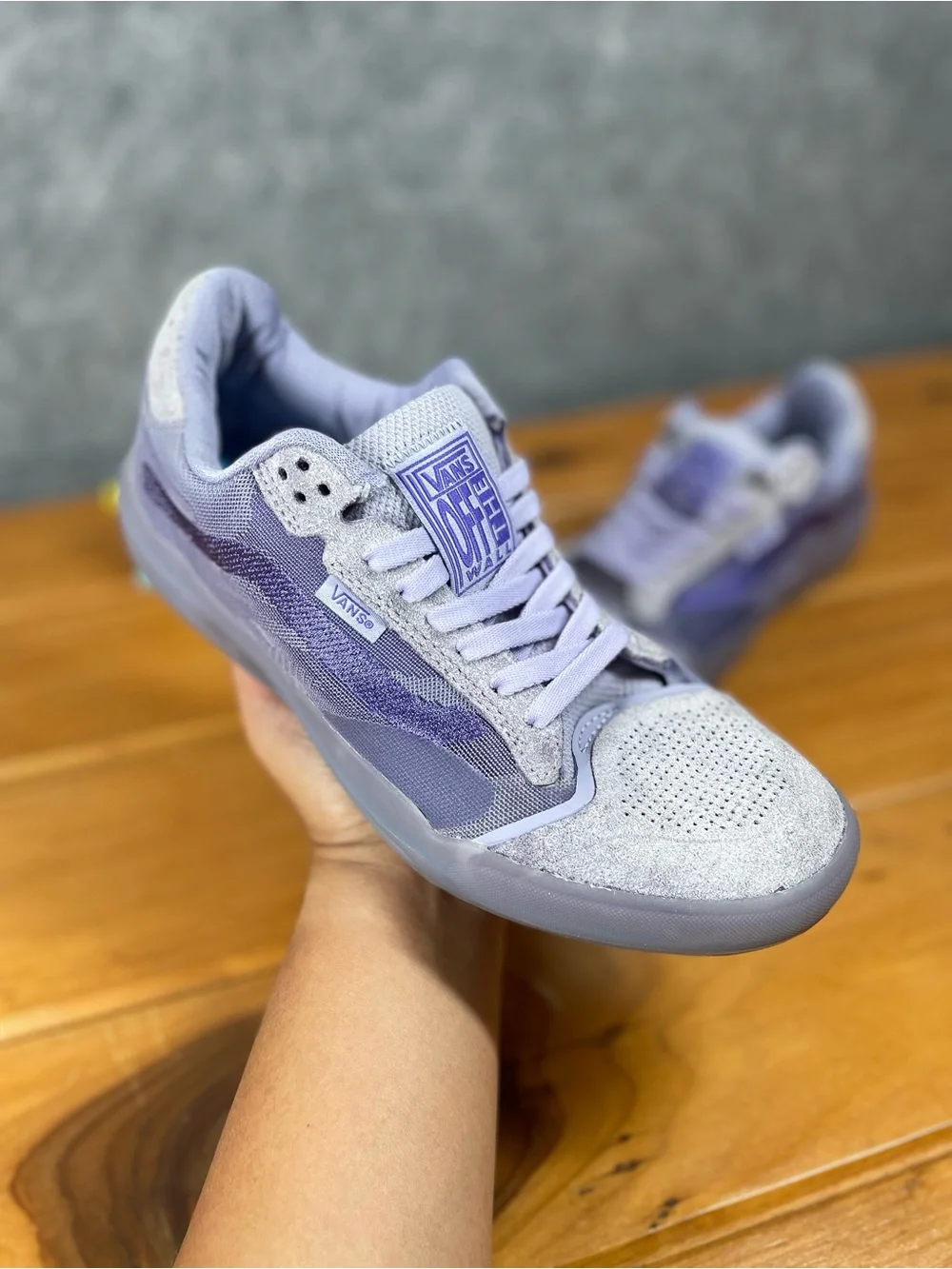 Vans EVDNT UltimateWaffle Mens 7 Womens 8.5 Lavender Purple Skate Shoes Sneakers